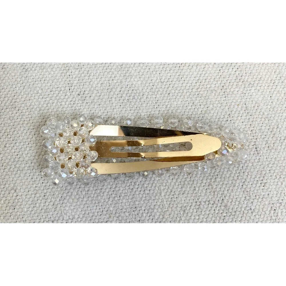 Crystal embellished large hair barrette